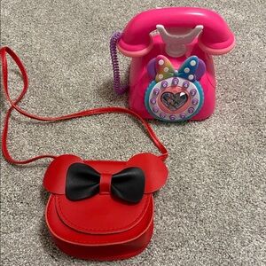 Minnie Mouse purse/phone lot